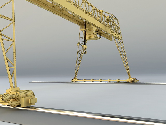 Overhead Crane 3d rendering