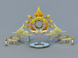Fantasy Altar 3d model preview