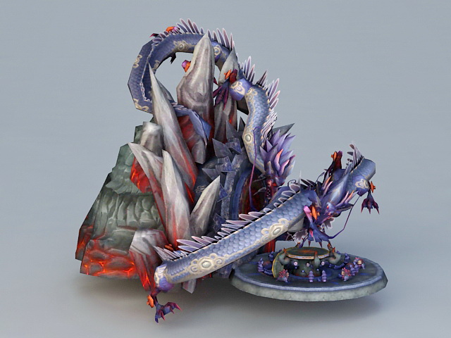 Dragon Altar 3d rendering