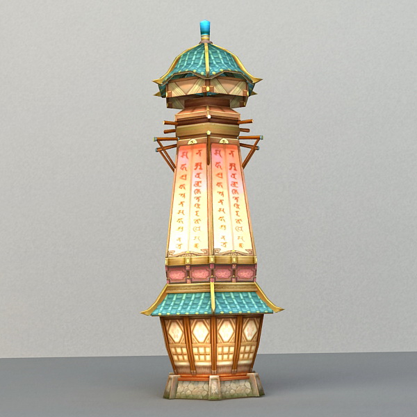 Small Magical Pagoda 3d rendering
