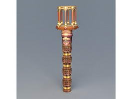 Buddhist Totem Pole 3d preview