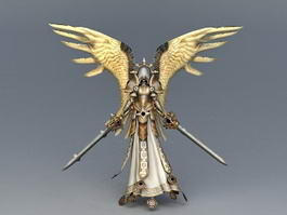 Female Warrior Angel 3d preview