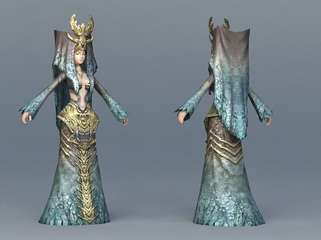 Medieval Islamic Princess 3d rendering
