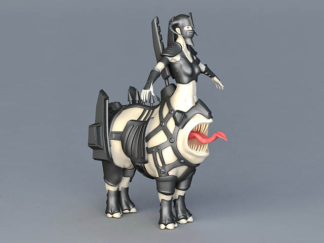 Soul Hunter Centaur 3d rendering