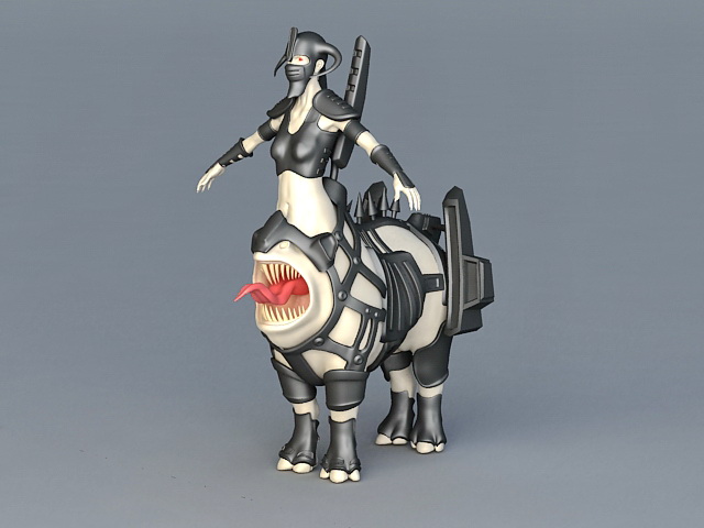 Soul Hunter Centaur 3d rendering