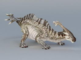 Telmatosaurus Dinosaur 3d model preview