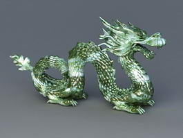 Chinese Jade Dragon 3d model preview