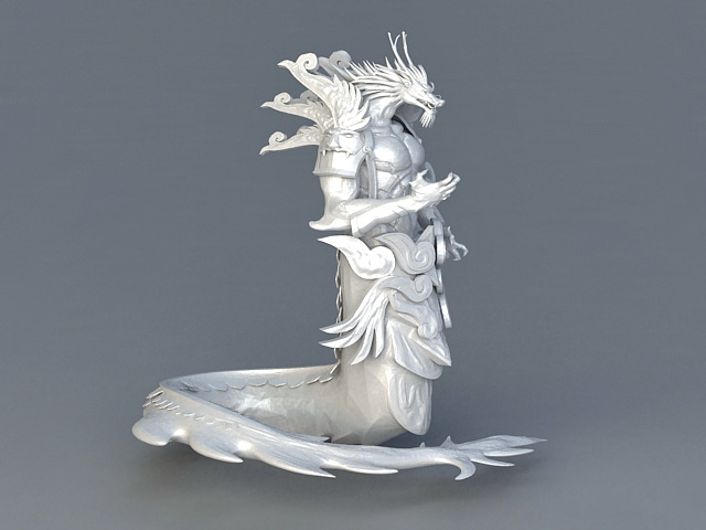 Chinese Dragon King 3d rendering