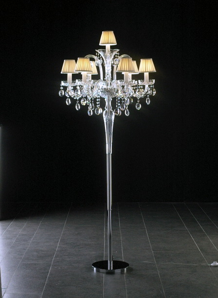 Swarovski Crystal Floor Lamp 3d rendering