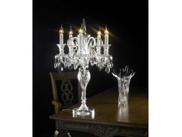 Crystal Candelabrum Table Lamp 3d preview
