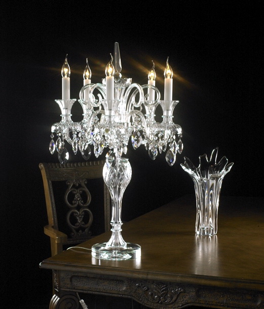 Crystal Candelabrum Table Lamp 3d rendering
