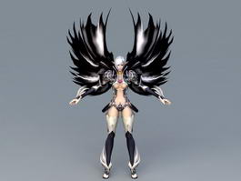 Dark Gothic Angel 3d model preview