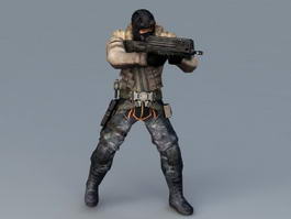 Future Commando Concept 3d model preview