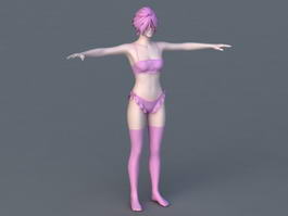 Pink Woman 3d preview