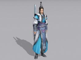 Chinese Art Swordsman 3d preview