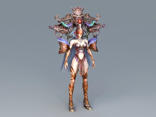 Chinese Mythology Goddess 3d rendering