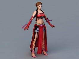 Ancient Chinese Dancer 3d model preview