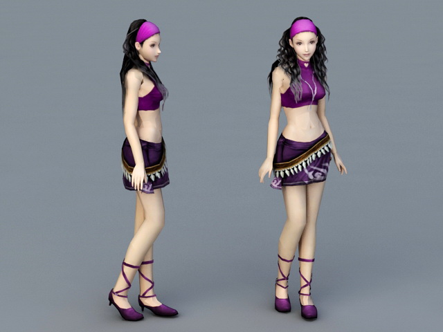 Fashion Teenage Girl 3d rendering