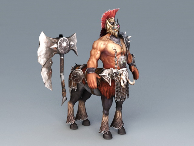 Centaur Warrior Male 3d rendering