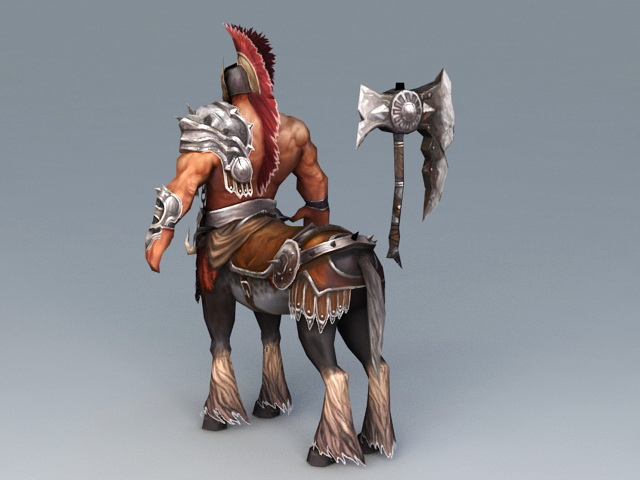 Centaur Warrior Male 3d rendering