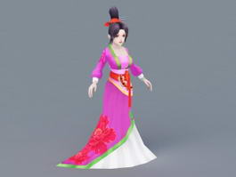 Ancient Woman Dancer 3d model preview
