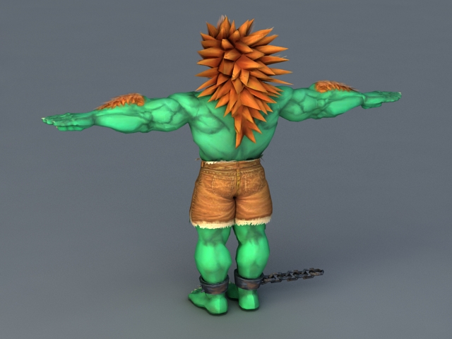 Street Fighter Blanka 3d model - CadNav