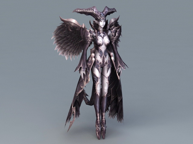 Fallen Angel Devil 3d rendering