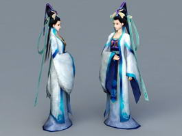 Chinese Myths Goddess 3d model preview