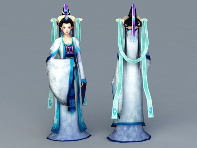 Chinese Myths Goddess 3d rendering