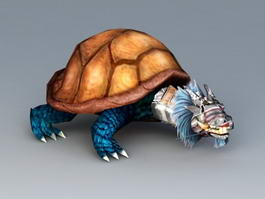 Snake Turtle Monster 3d model preview