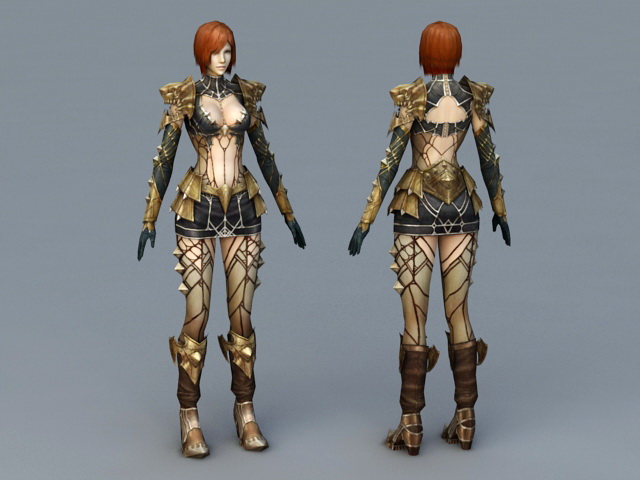 Sexy Mage Concept Art 3d rendering