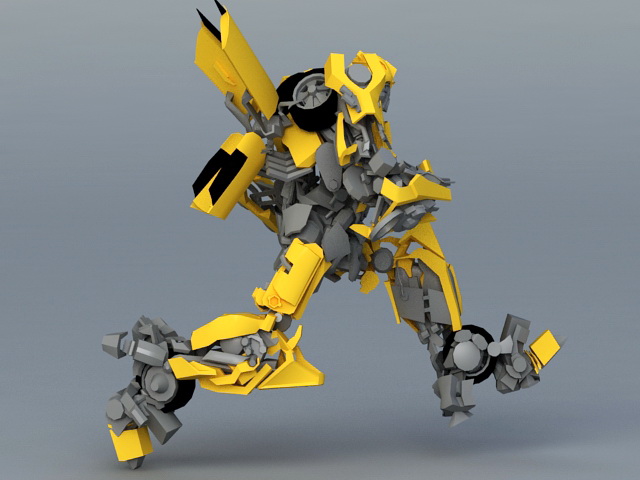 Transformers Bumblebee 3d rendering