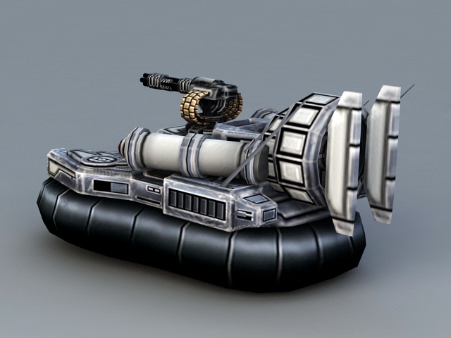 Sci-Fi Hovercraft 3d rendering