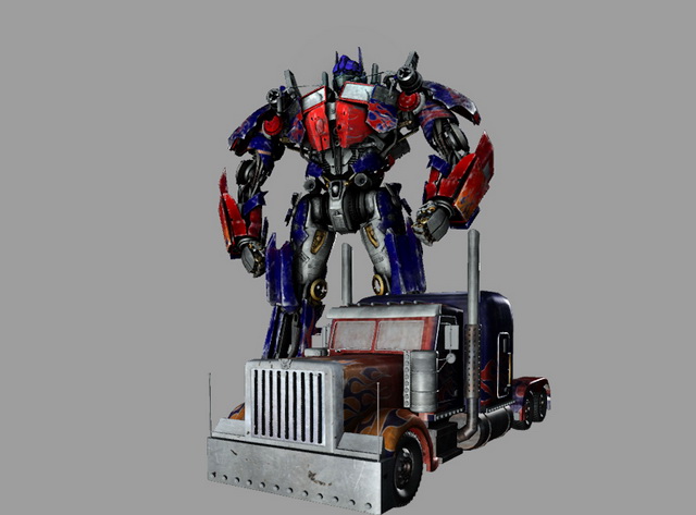 Transformers Optimus Prime 3d rendering
