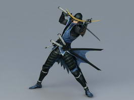 Japanese Samurai Warrior 3d preview