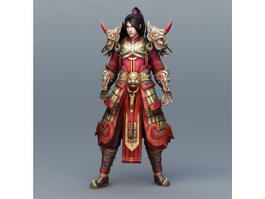 Chinese Warrior Art 3d model preview