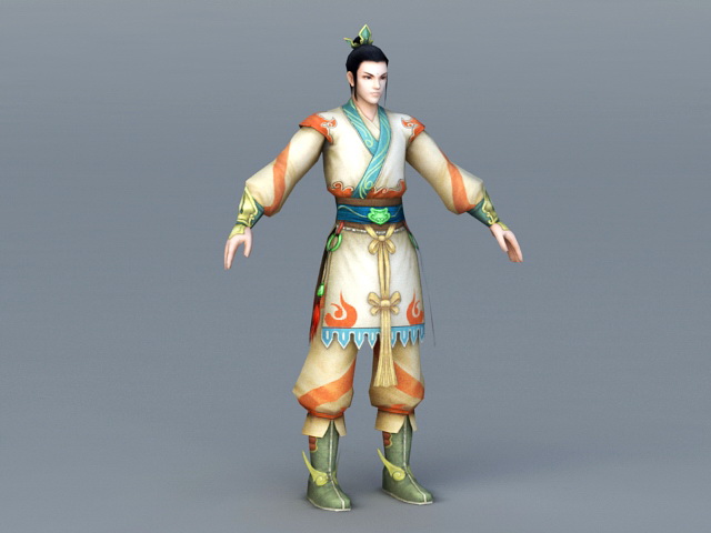 Chinese Royal Prince 3d rendering