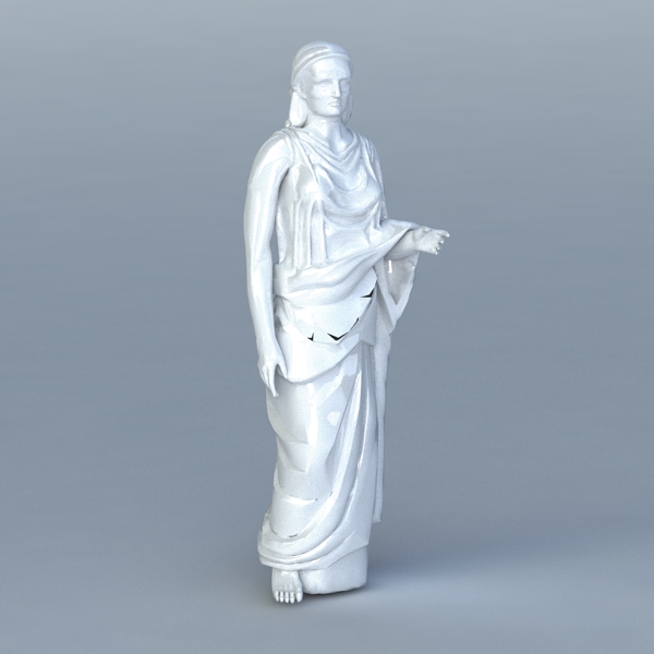Beautiful Woman Statue 3d model 3ds Max files free download - modeling ...