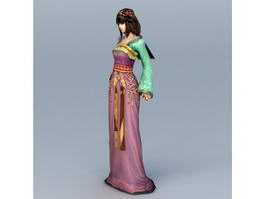 Traditional Chinese Princess 3d model preview