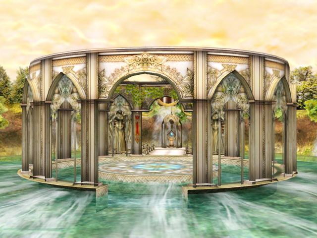 Ancient Jungle Civilizations 3d rendering