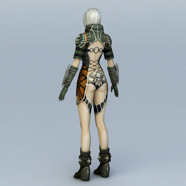 Sexy Female Warrior 3d rendering