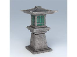 Chinese Garden Lantern 3d model preview