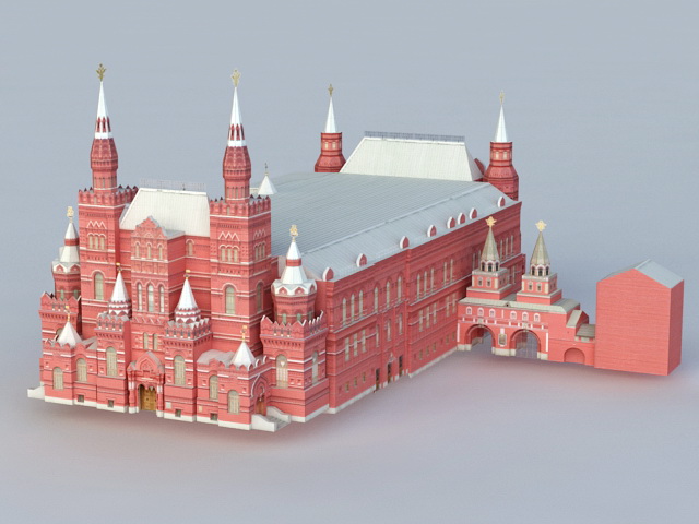 State Historical Museum 3d rendering