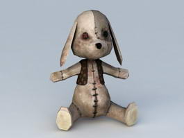 Scary Bunny Stuffed Animal 3d model preview