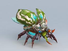 Titan Beetle Monster Rigged 3d model preview