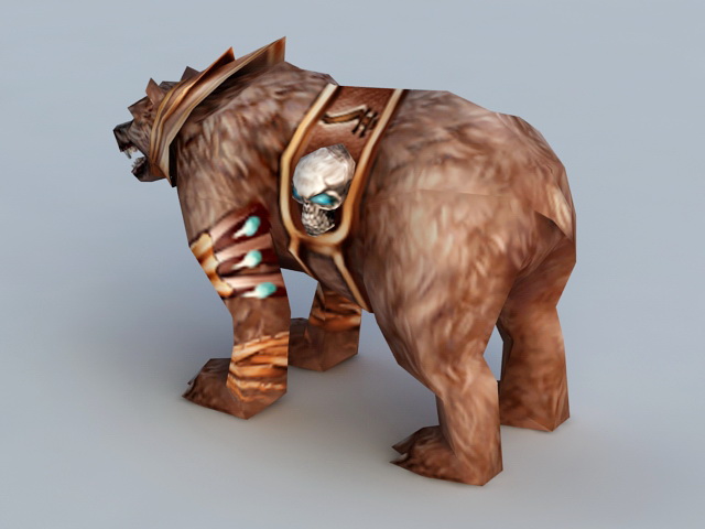 Guardian Druid Bear 3d rendering