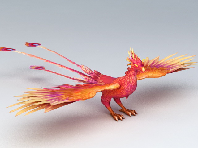 Mythical Creatures Phoenix 3d model 3ds Max files free download