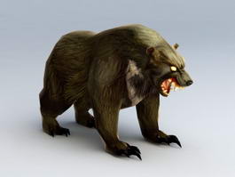 Mythical Bear Creature 3d model 3ds Max files free download - modeling ...