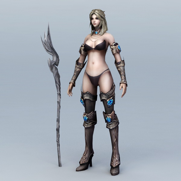 Mage Woman 3d rendering