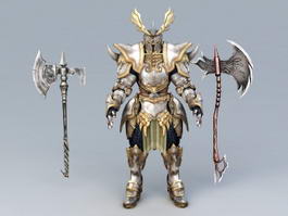 Berserker Warrior Armor Sets 3d model preview